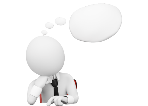 3D figure contemplating, representing a working professional struggling with financial jargon.